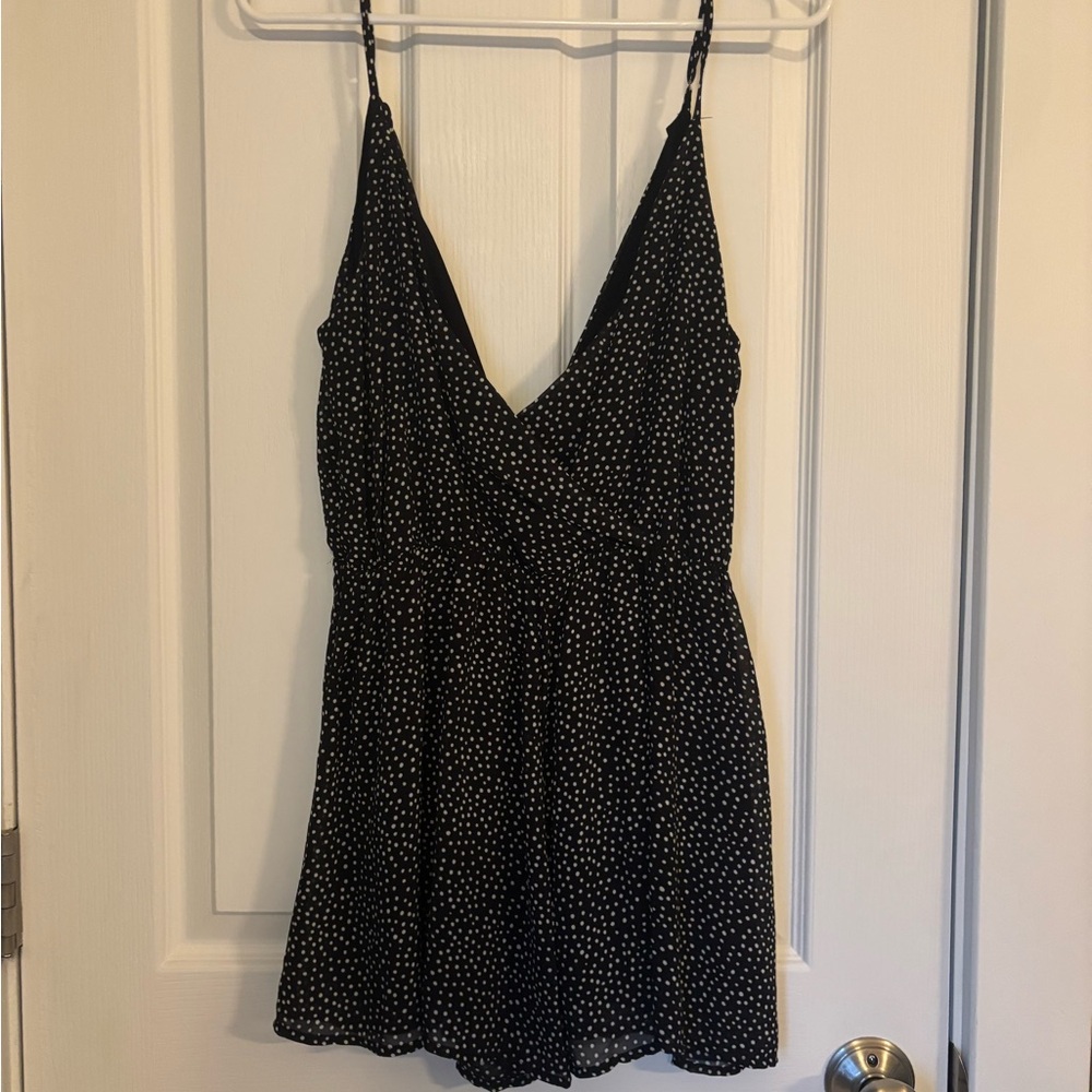 Lulu's Black and White Polka Dot Dress